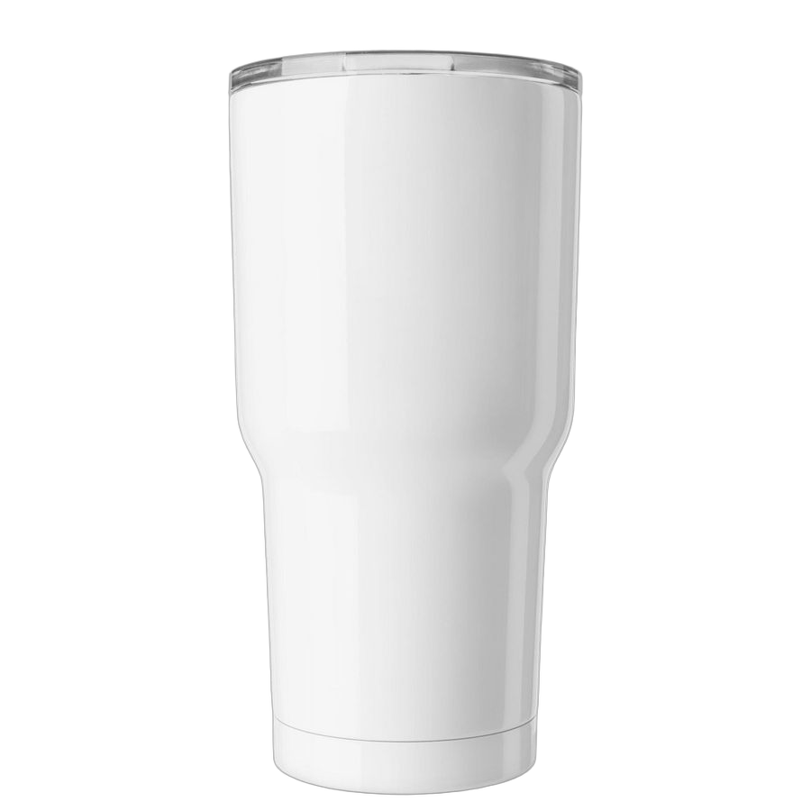 White Insulated Tumbler - Back
